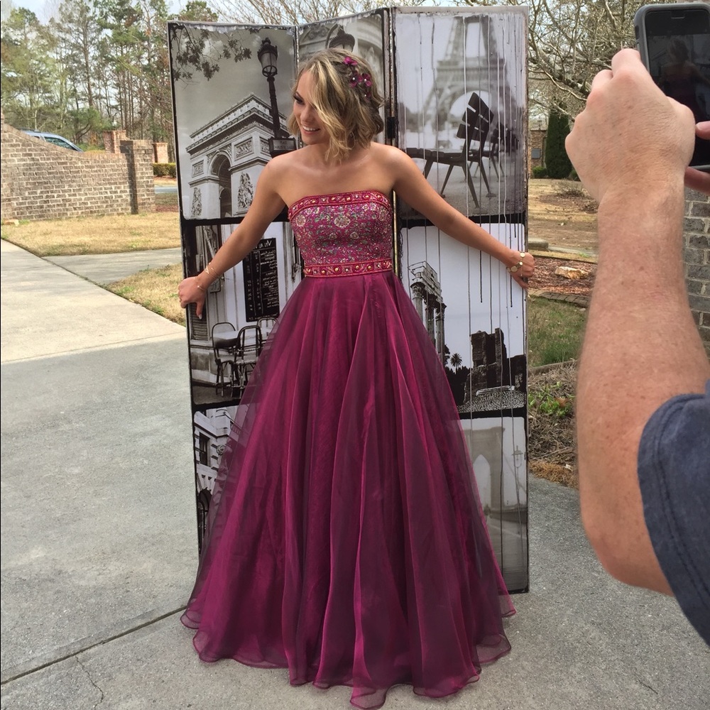 Plum Prom Dress